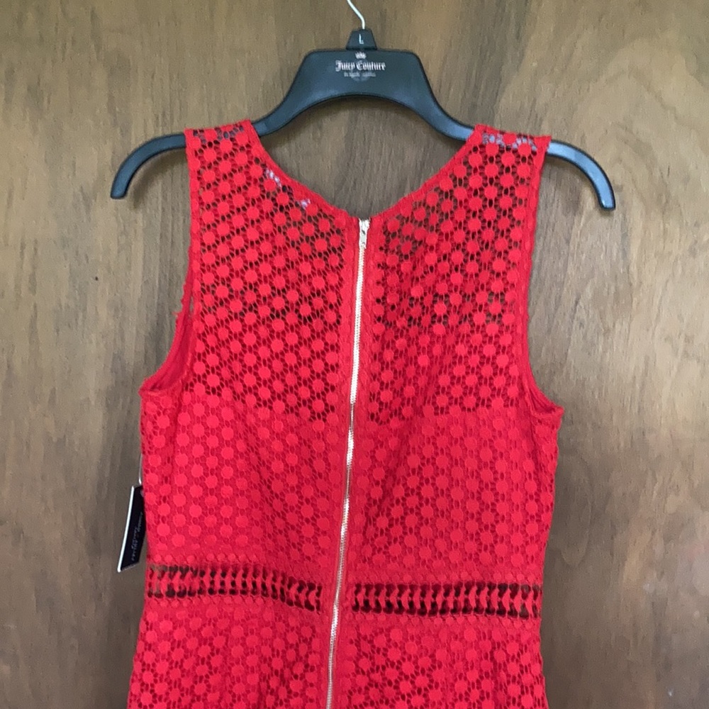 3/$45 Romeo & Juliet couture dress crochet like shell w ruffle detail size M - Picture 13 of 17